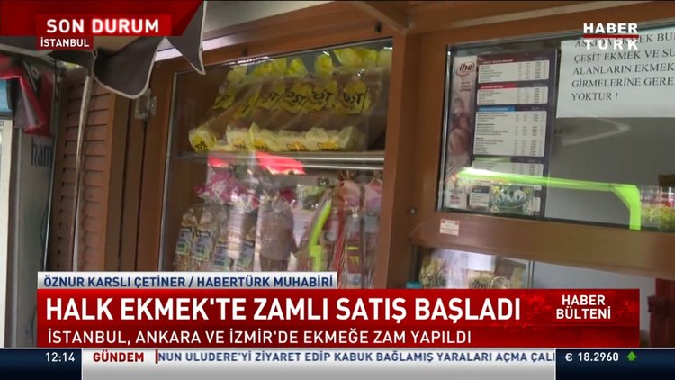 Halk Ekmek fiyatı ne kadar oldu?