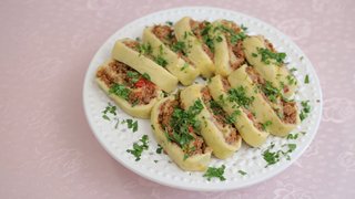 Tahsin Şef kıymalı patates yemeğine yeni bir yorum kattı..