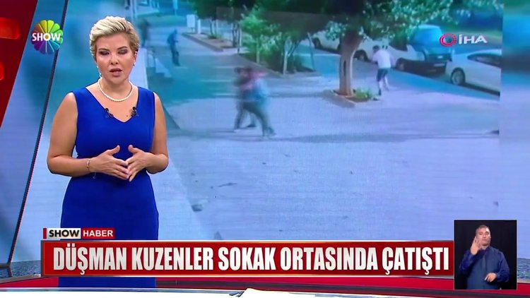 Düşman kuzenler sokak ortasında çatıştı