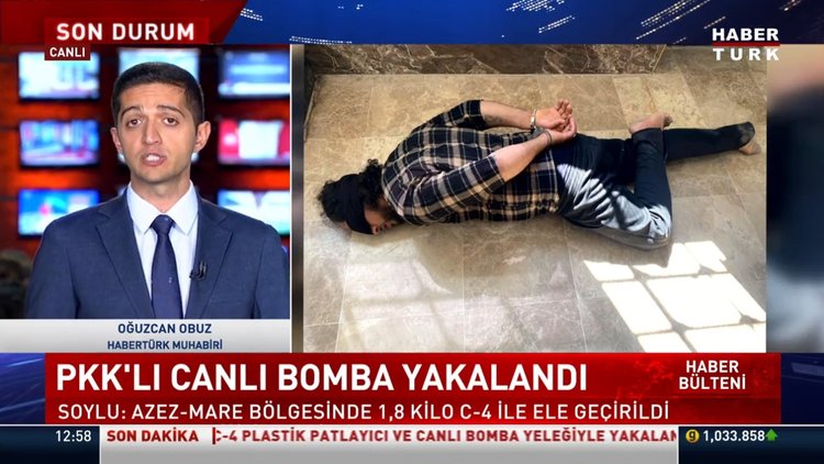 Bakan Soylu duyurdu! Azez'de canlı bomba yakalandı!