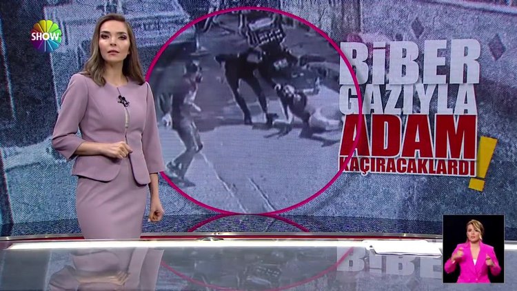 Biber gazıyla adam kaçıracaklardı!