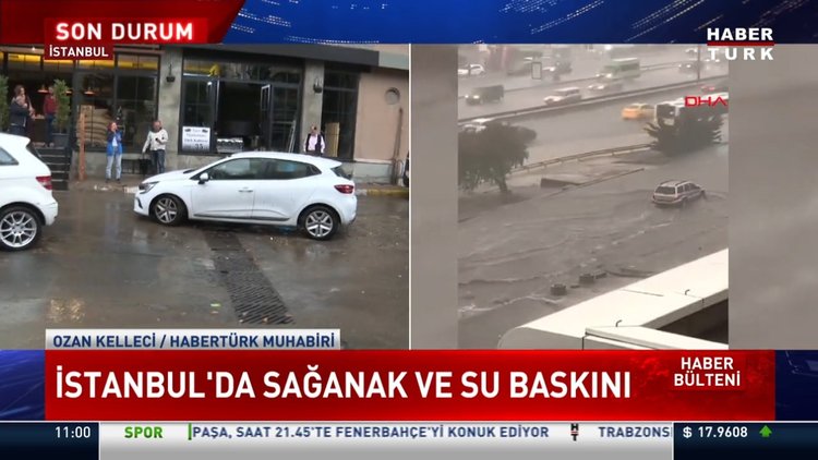 İstanbul'da sağanak ve su baskını!