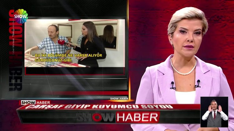 Çarşaf giyip kuyumcu soydu