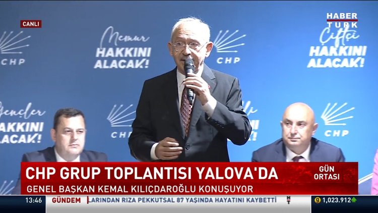 CHP Genel Başkanı Kılıçdaroğlu, Yalova'da tarım sektörü temsilcileriyle buluştu