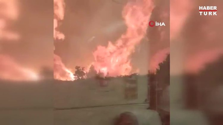 İspanya'daki orman yangını bölgesinden geçen trende facia!