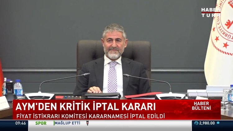 Anayasa Mahkemesi'nden Fiyat İstikrarı Komitesi kararı