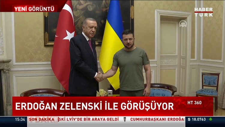 Cumhurbaşkanı Erdoğan Zelenski ile görüştü