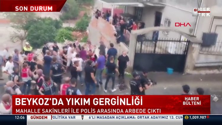 Beykoz'da yıkım gerginliği!