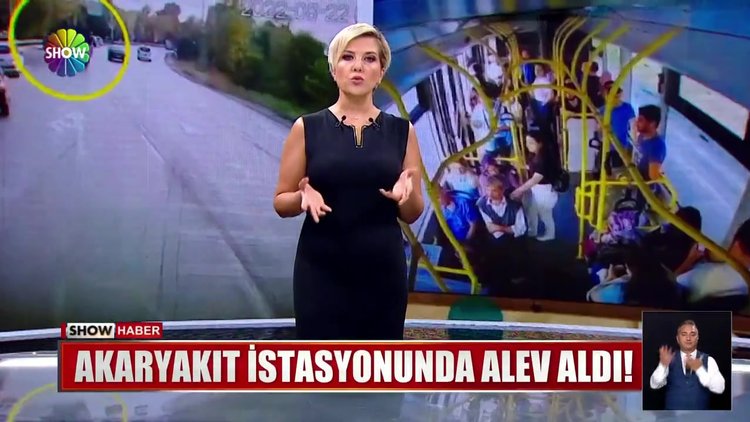 Akaryakıt istasyonunda alev aldı!