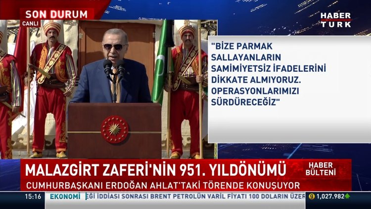 Cumhurbaşkanı Erdoğan, Ahlat'ta açıklamalarda bulundu...