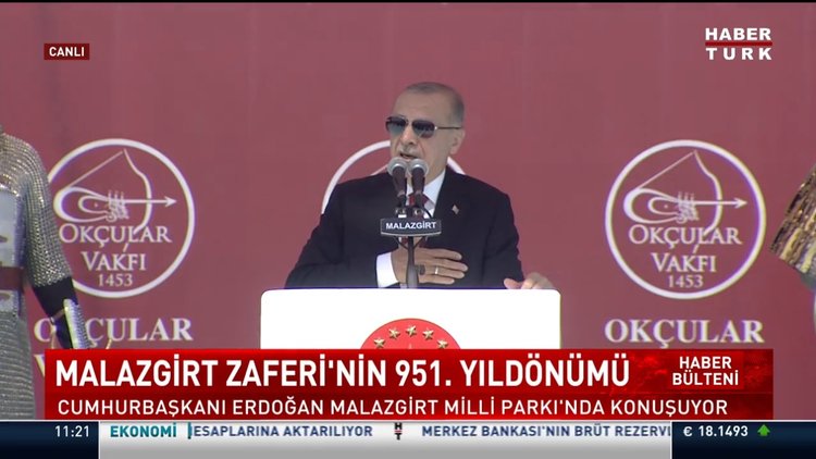 Cumhurbaşkanı Erdoğan Malazgirt Milli Parkı'nda açıklamalarda bulundu...
