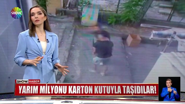 Yarım milyonu karton kutuyla taşıdılar!