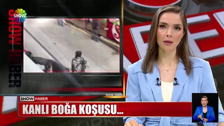 Kanlı boğa koşusu...