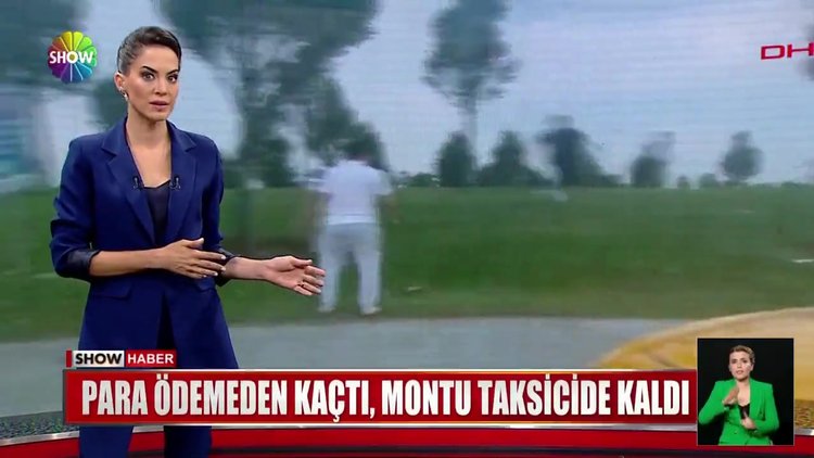 Para ödemeden kaçtı, montu taksicide kaldı