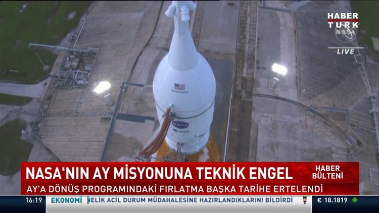 NASA, Artemis'in fırlatılmasını erteledi!
