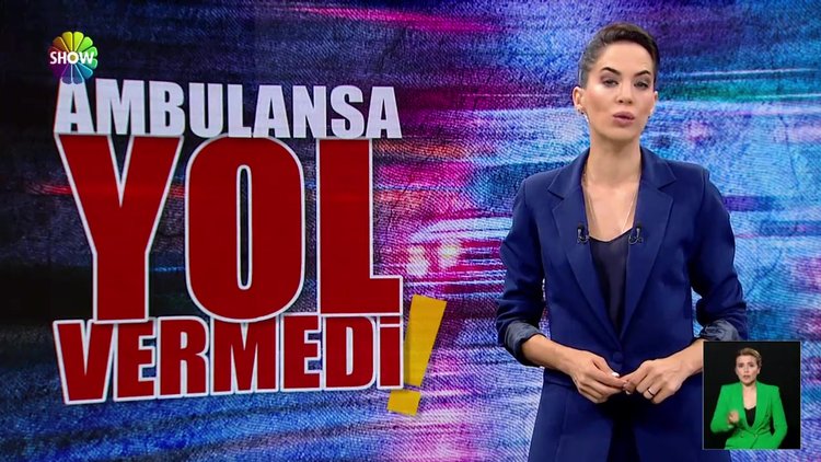 Ambulansa yol vermedi!