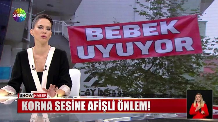 Korna sesine afişli önlem!
