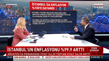 İstanbul'un enflasyonu yüzde 99.9