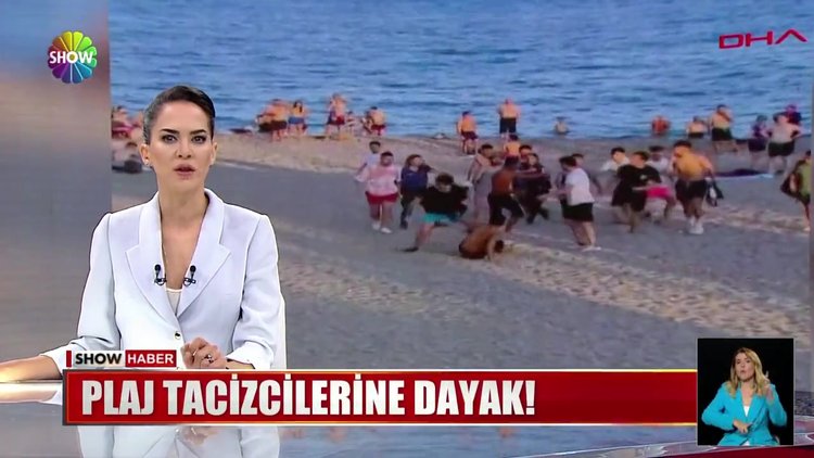 Plaj tacizcilerine dayak!