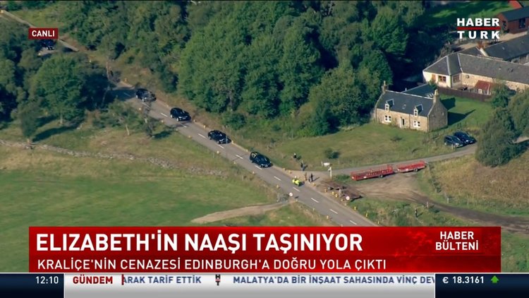 Elizabeth'in naaşı taşınıyor