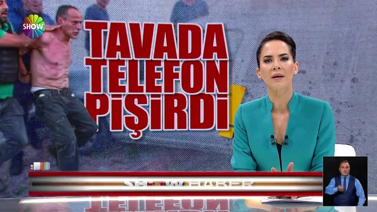 Cep telefonunu tavada yaktı!
