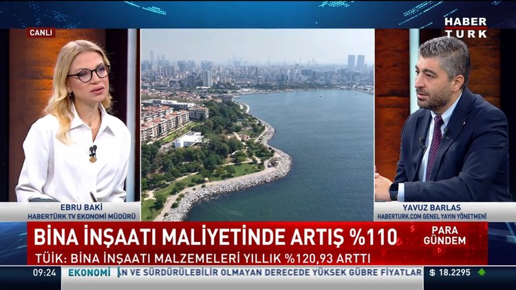 İnşaat maliyet endeksi yıllık yüzde 114.74 arttı