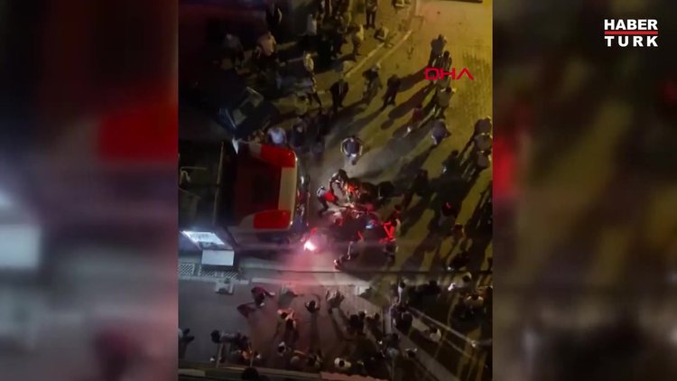 Esenyurt'ta Ece Güney'in binada yangın çıkardığı iddia edildi; yaşanan arbede kamerada