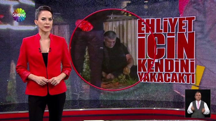 Ehliyetine el konulunca kendini yakmaya çalıştı