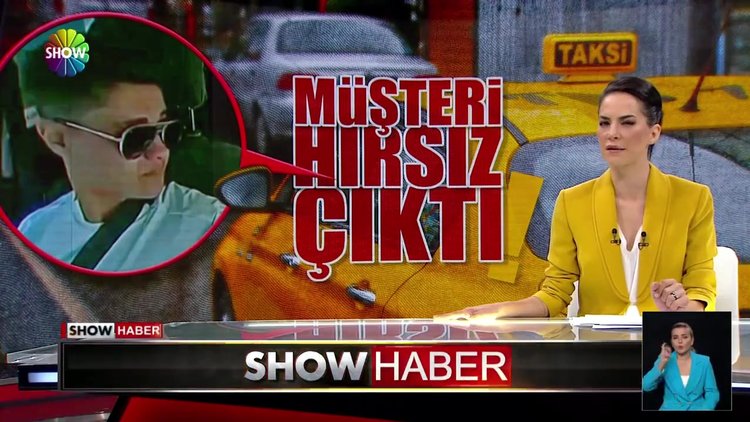 Taksicinin emeğini böyle çaldı!