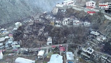 Yangın felaketinin yaşandığı köy yeniden inşa edildi