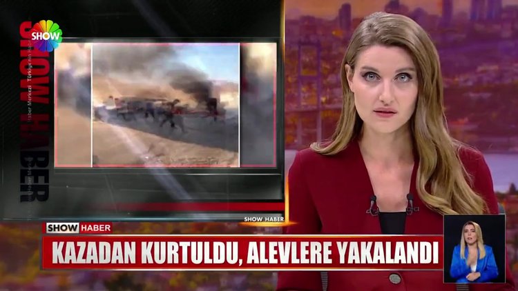 Kazadan kurtuldu, alevlere yakalandı