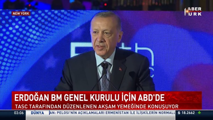 Cumhurbaşkanı Erdoğan Türk-Amerikan Yönlendirme Komitesi'nde konuştu
