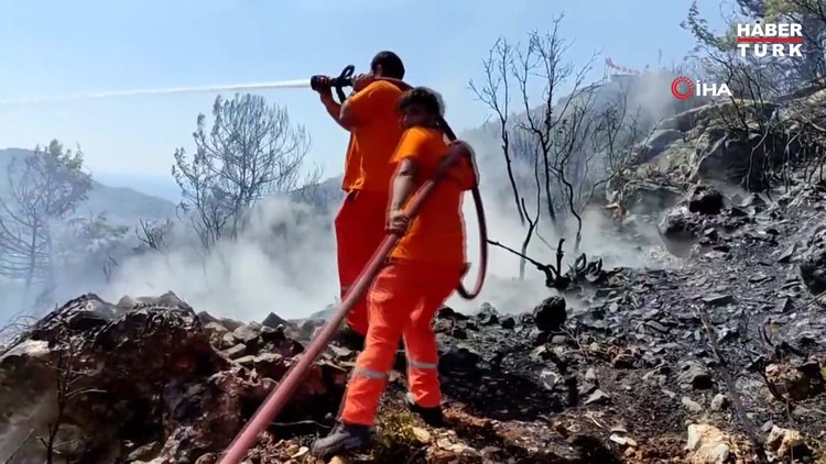 Alanya'da orman yangını