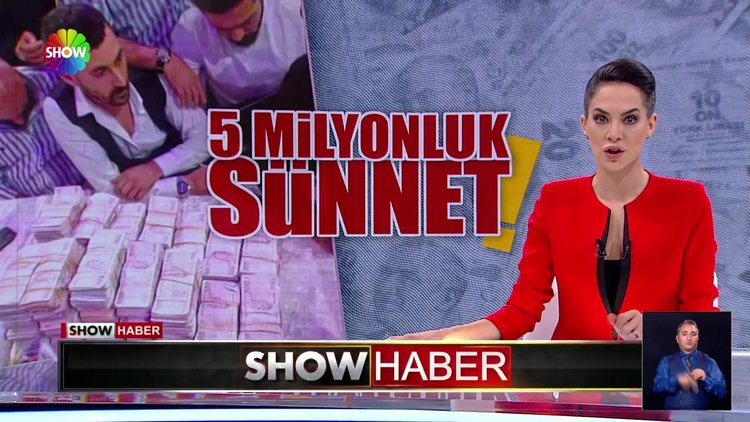 Sünnet çocuğuna servet takıldı