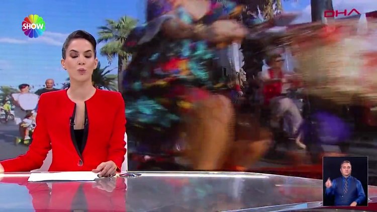 Bisiklet üstünde şıklık yarış