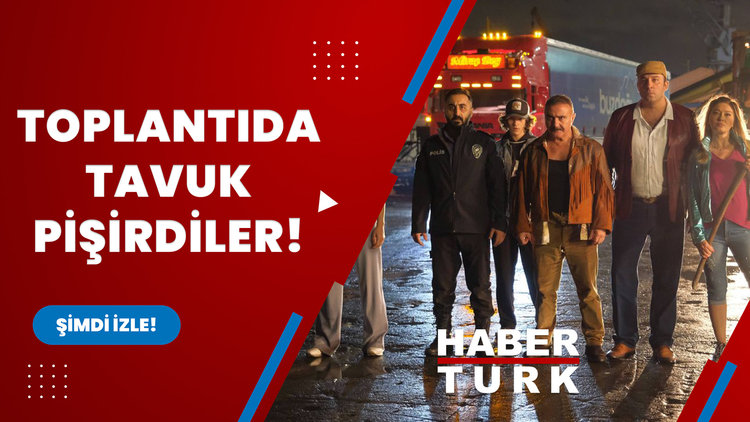 Toplantıda tavuk pişirdiler!