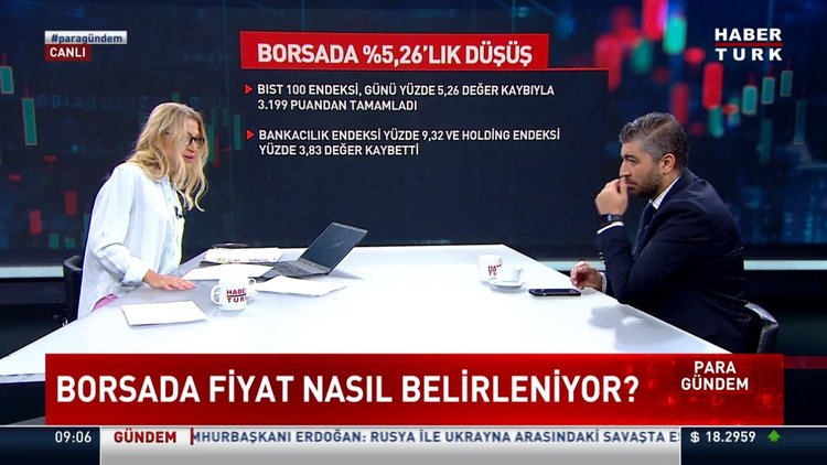 Borsada %5,26'lık düşüş