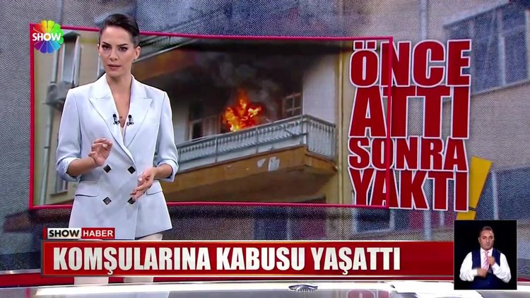 Komşularına kabusu yaşattı