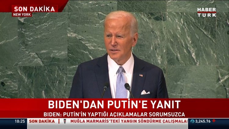 ABD Başkanı BM Zirvesi'nde konuştu: Rusya'nın saldırganlığına karşı durmaya devam edeceğiz
