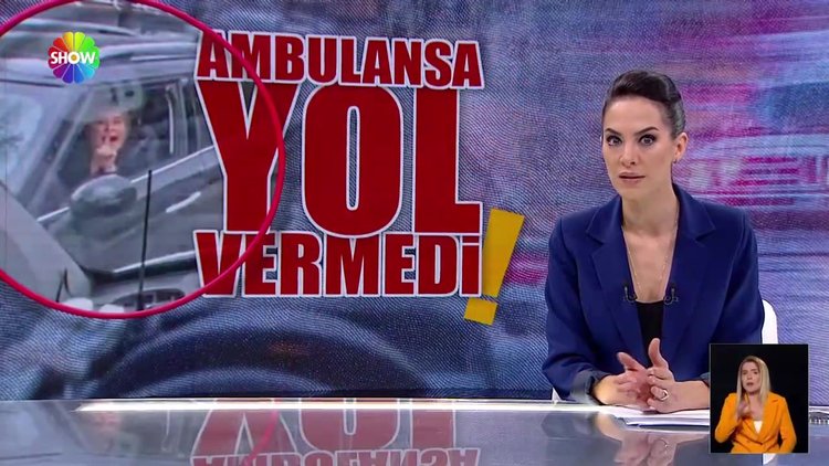 Hasta taşıyan ambulansa yol vermedi