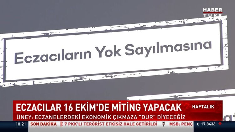 Eczacılar 16 Ekim'de miting yapacak