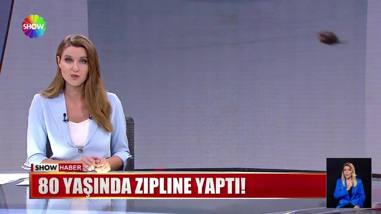 80 yaşında zipline yaptı!