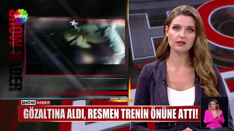 Gözaltına aldı, resmen trenin önüne attı!