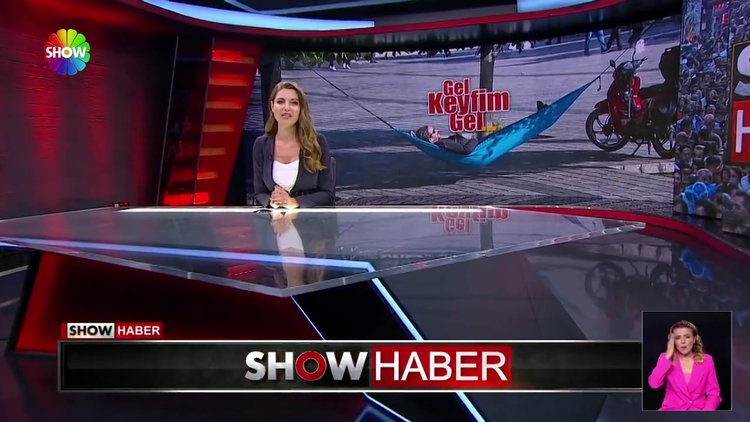 Taksim Meydanı'nda hamak keyfi