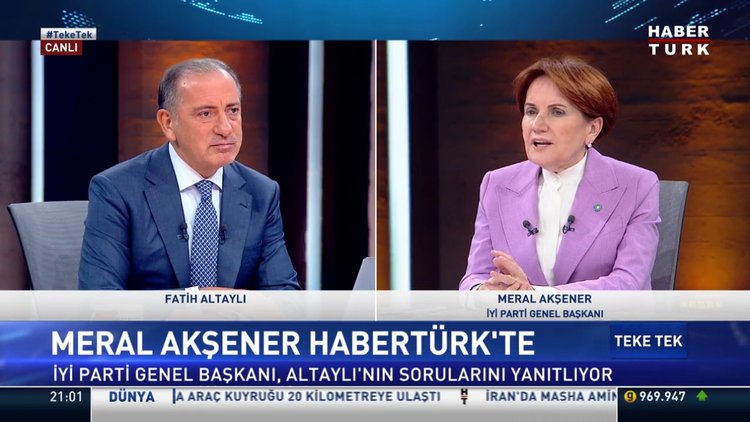 İYİ Parti Lideri Meral Akşener'den Habertürk'e açıklamalar - 1