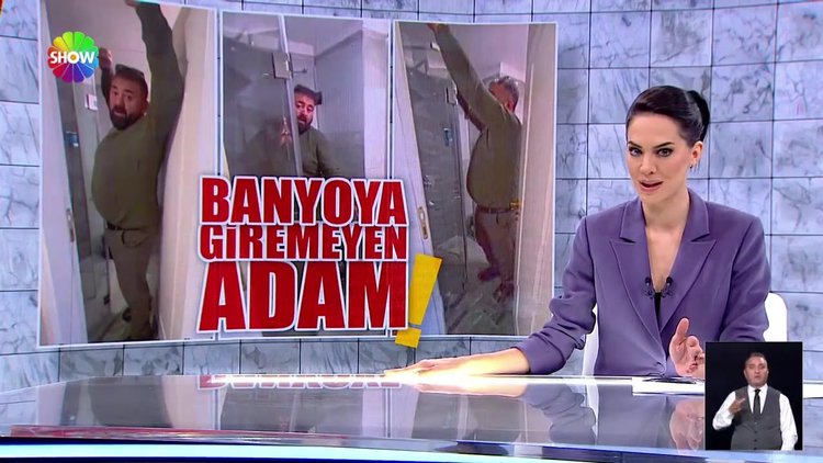 Banyoya giremeyen adam!