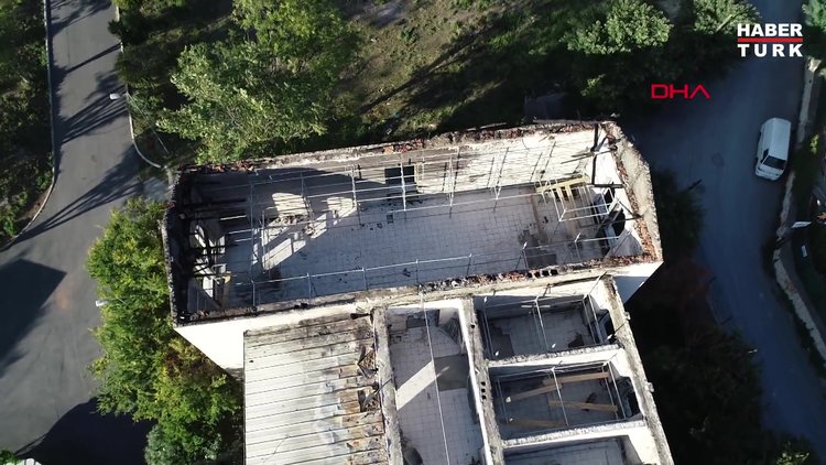 Yanan Balıklı Rum Hastanesi'nde tadilat için hazırlıklara başlandı