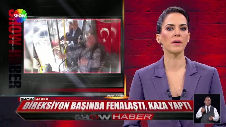 Direksiyon başında fenalaştı, kaza yaptı