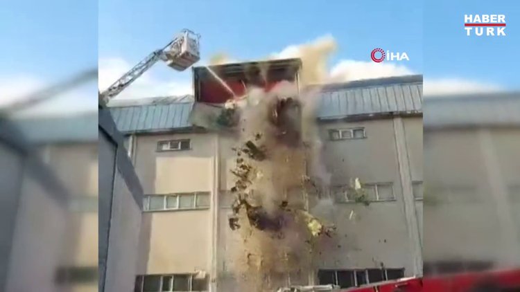 Sultanbeyli'de çelik tencere fabrikasında yangın