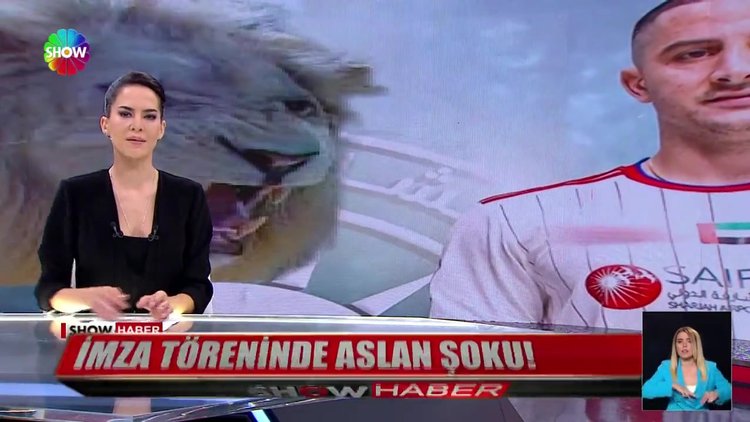 İmza töreninde aslan şoku!